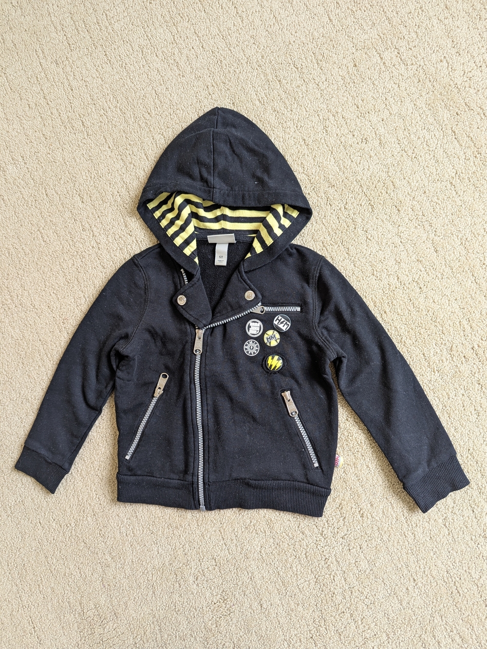 Harajuku Mini Moto Hoodie Jacket Kids 5T Street Punk Rocker Biker Gwen Stefani